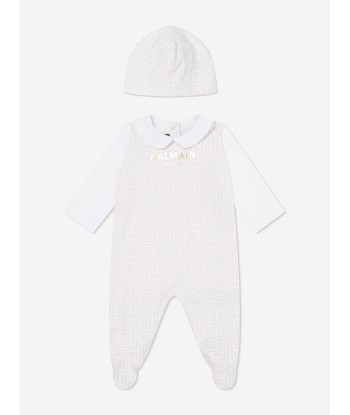 Balmain Baby Boys Babygrow Gift Set in Beige pas cheres