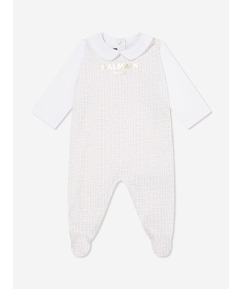 Balmain Baby Boys Babygrow Gift Set in Beige pas cheres