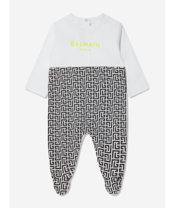 Balmain Baby Boys Body And Babygrow Gift in Black en linge