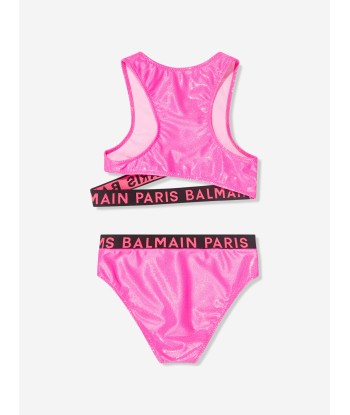 Balmain Girls Logo Bikini in Pink livraison gratuite