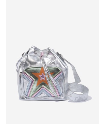 Stella McCartney Girls Star Bucket Bag in Silver (18cm) Voir les baskets