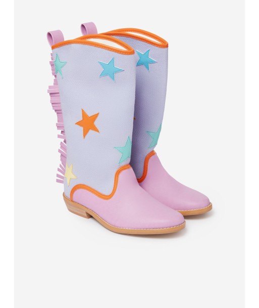 Stella McCartney Girls Cowboy Boots in Purple Dans la société mordern