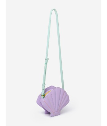 Stella McCartney Girls Shell Shoulder Bag in Purple (21cm) hantent personnes