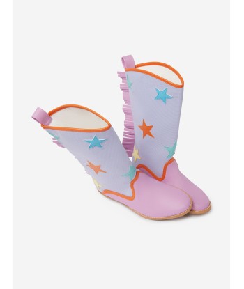 Stella McCartney Girls Cowboy Boots in Purple Dans la société mordern