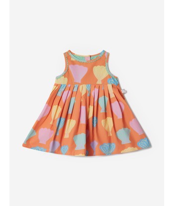 Stella McCartney Baby Girls Shell Dress With Knickers in Orange en ligne des produits 