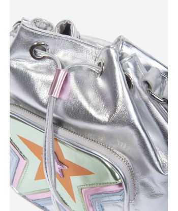 Stella McCartney Girls Star Bucket Bag in Silver (18cm) Voir les baskets