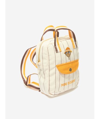 Mini Rodini Kids Owl Embroidered Mini Backpack in Ivory plus qu'un jeu 