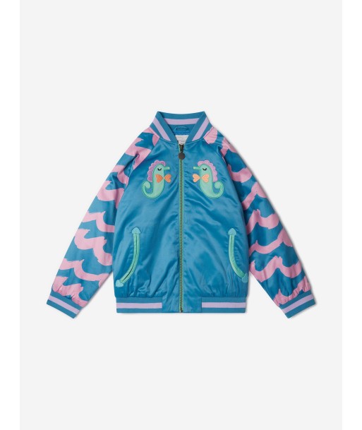 Stella McCartney Girls Seahorses Jacket in Blue en linge