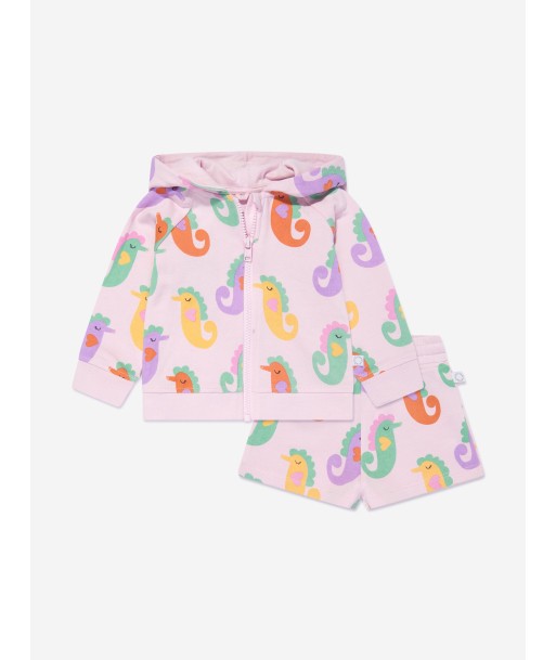 Stella McCartney Baby Girls Seahorses Short Set in Pink pas cher 