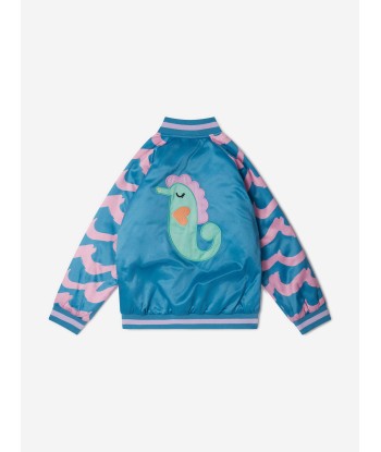 Stella McCartney Girls Seahorses Jacket in Blue en linge