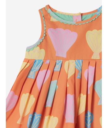 Stella McCartney Baby Girls Shell Dress With Knickers in Orange en ligne des produits 