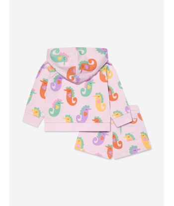 Stella McCartney Baby Girls Seahorses Short Set in Pink pas cher 