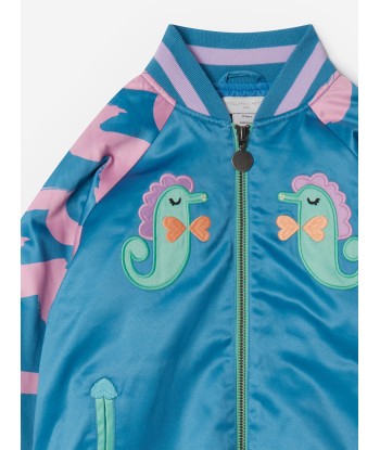 Stella McCartney Girls Seahorses Jacket in Blue en linge