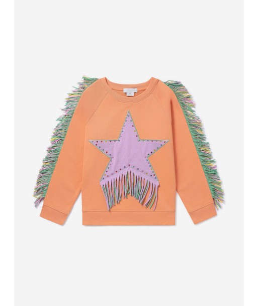 Stella McCartney Girls Star Tassel Sweatshirt in Orange Voir les baskets