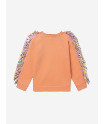 Stella McCartney Girls Star Tassel Sweatshirt in Orange Voir les baskets