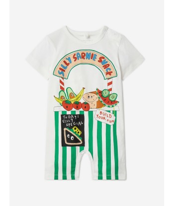 Stella McCartney Baby Boys Silly Sandwich Romper in Ivory Toutes les collections ici