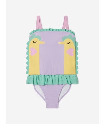 Stella McCartney Girls Seahorses Swimsuit in Purple JUSQU'A -70%! 