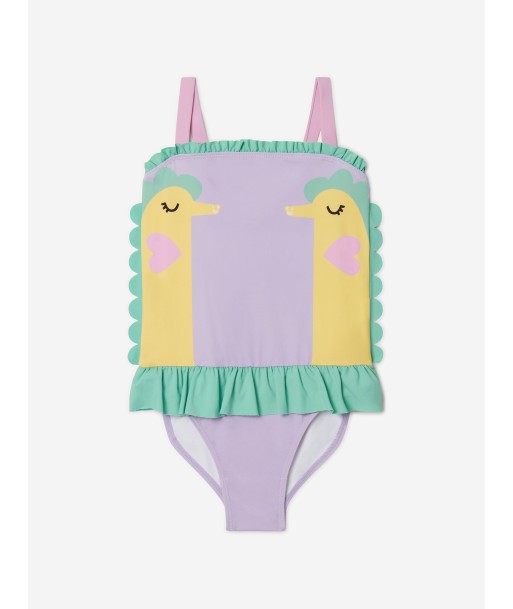 Stella McCartney Girls Seahorses Swimsuit in Purple JUSQU'A -70%! 