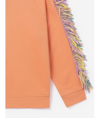 Stella McCartney Girls Star Tassel Sweatshirt in Orange Voir les baskets