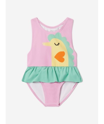 Stella McCartney Baby Girls Seahorse Swimsuit in Pink d'Europe débarque