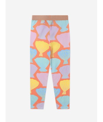 Stella McCartney Girls Shell Print Leggings in Orange Comparez plus de prix