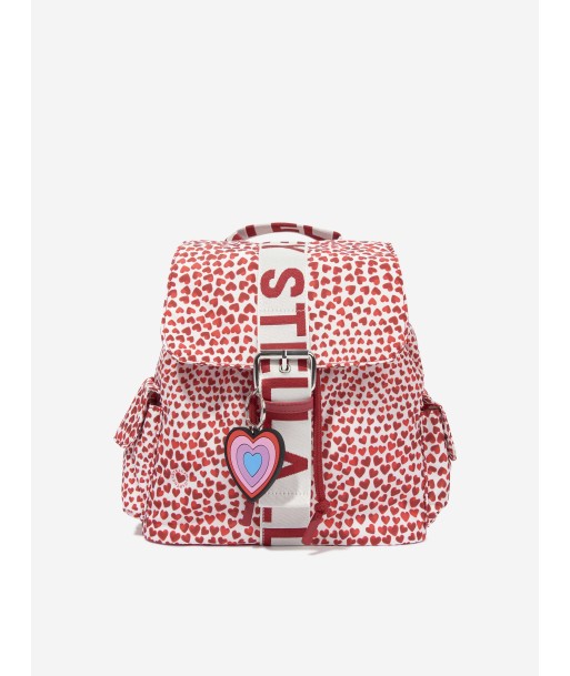 Stella McCartney Girls Heart Backpack in Red (34cm) chez Cornerstreet bien 