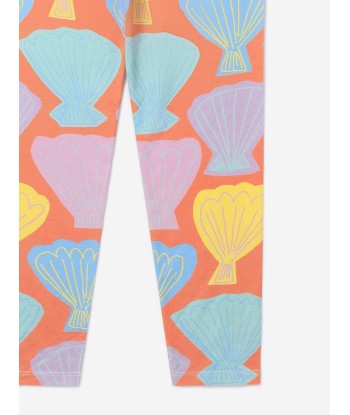 Stella McCartney Girls Shell Print Leggings in Orange Comparez plus de prix