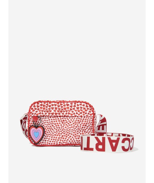 Stella McCartney Girls Heart Crossbody Bag in Red (20cm) offre 