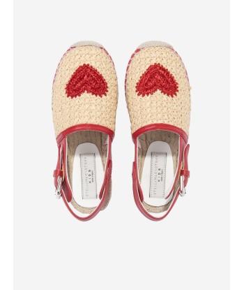 Stella McCartney Girls Heart Espadrilles in Beige Dans la société mordern