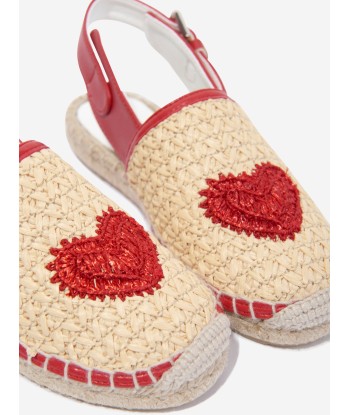 Stella McCartney Girls Heart Espadrilles in Beige Dans la société mordern