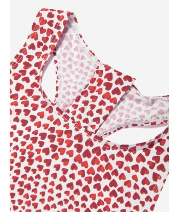 Stella McCartney Girls Heart Swimsuit in Red en ligne des produits 