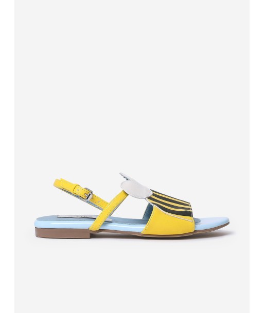 Stella McCartney Girls Bee Sandals in Yellow en ligne