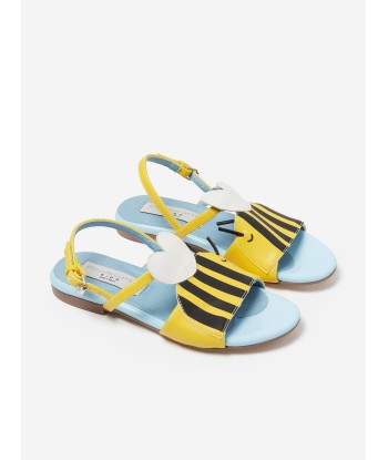 Stella McCartney Girls Bee Sandals in Yellow en ligne