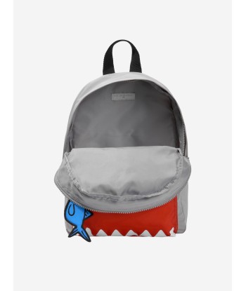 Stella McCartney Boys Shark Backpack in Grey (34cm) en ligne des produits 