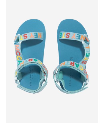 Stella McCartney Boys Logo Strap Sandals in Blue votre restaurant rapide dans 