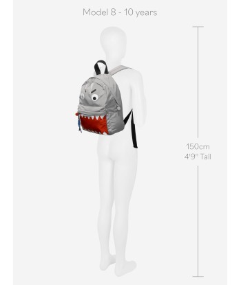 Stella McCartney Boys Shark Backpack in Grey (34cm) en ligne des produits 