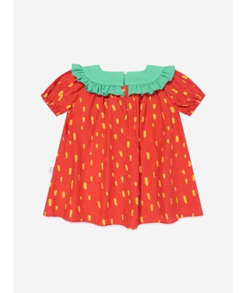 Stella McCartney Baby Girls Strawberry Dress With Knickers in Red livraison gratuite