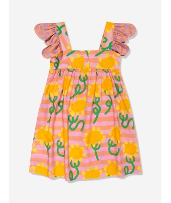 Stella McCartney Girls Striped Flower Dress in Multicolour l'achat 