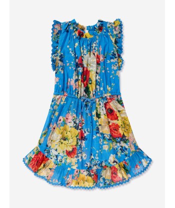 Zimmermann Girls Alight Flip Dress in Blue hantent personnes