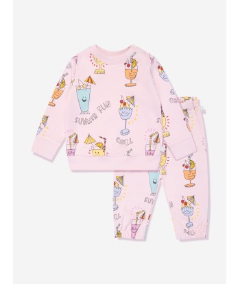 Stella McCartney Baby Girls Summer Fun Tracksuit in Pink de l' environnement