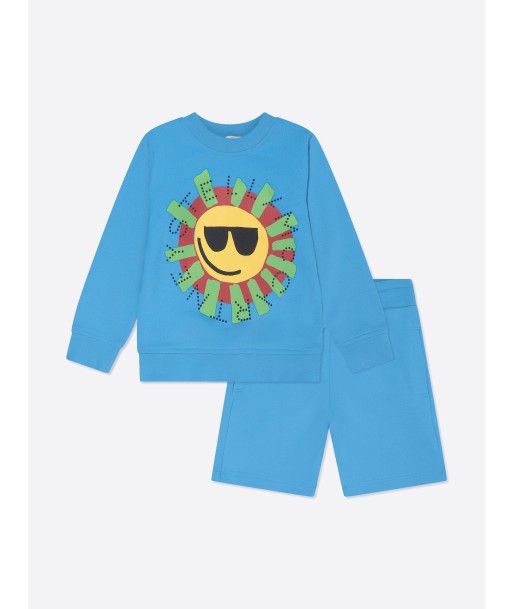 Stella McCartney Boys Sunshine Shorts Set in Blue pas cheres