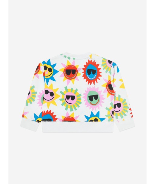 Stella McCartney Girls Sunshine Sweatshirt in White Les magasins à Paris