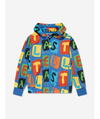 Stella McCartney Boys Logo Zip Up Jacket in Blue Voir les baskets