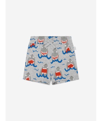 Stella McCartney Baby Boys Shark Shorts Set in Grey livraison et retour toujours gratuits