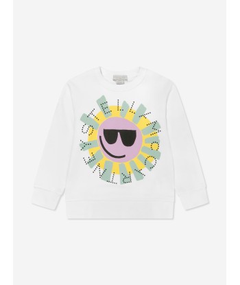 Stella McCartney Girls Sunshine Sweatshirt in White 2023