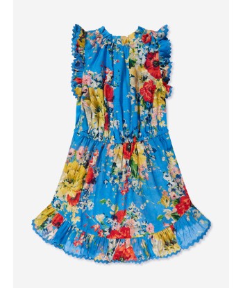 Zimmermann Girls Alight Flip Dress in Blue hantent personnes