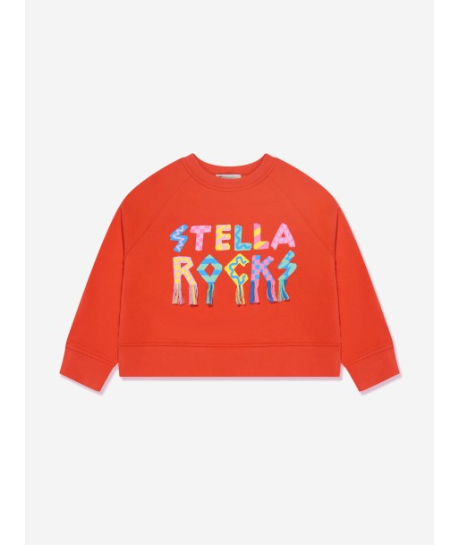 Stella McCartney Girls Logo Sweatshirt in Red offre 