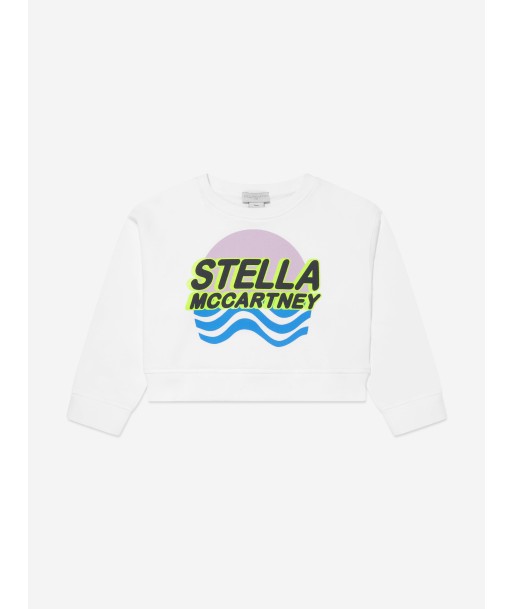 Stella McCartney Girls Logo Sweatshirt in White hantent personnes