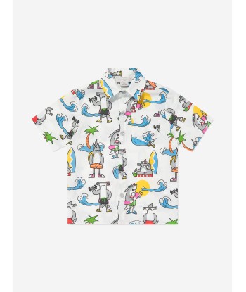 Stella McCartney Boys Shark Shirt in Ivory l'évolution des habitudes 