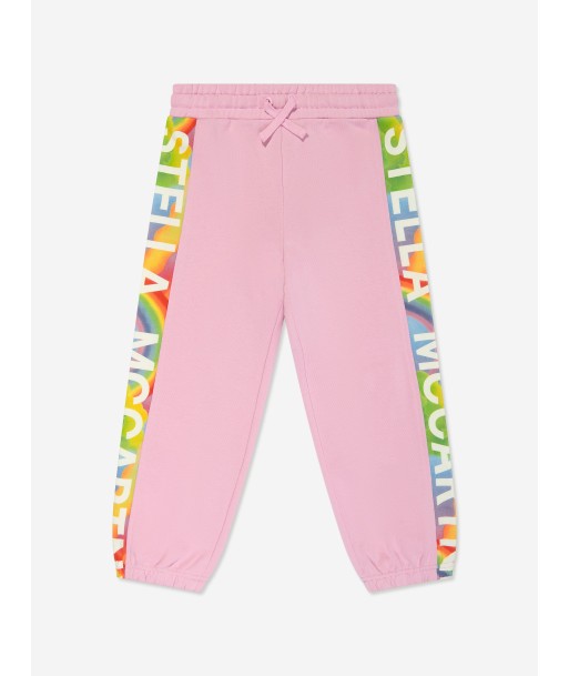 Stella McCartney Girls Logo Joggers in Pink de pas cher